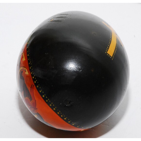 Rare Russian Orthodox St. George the Victorious Wood Egg Hand Painted Vintage - Picture 4 of 9